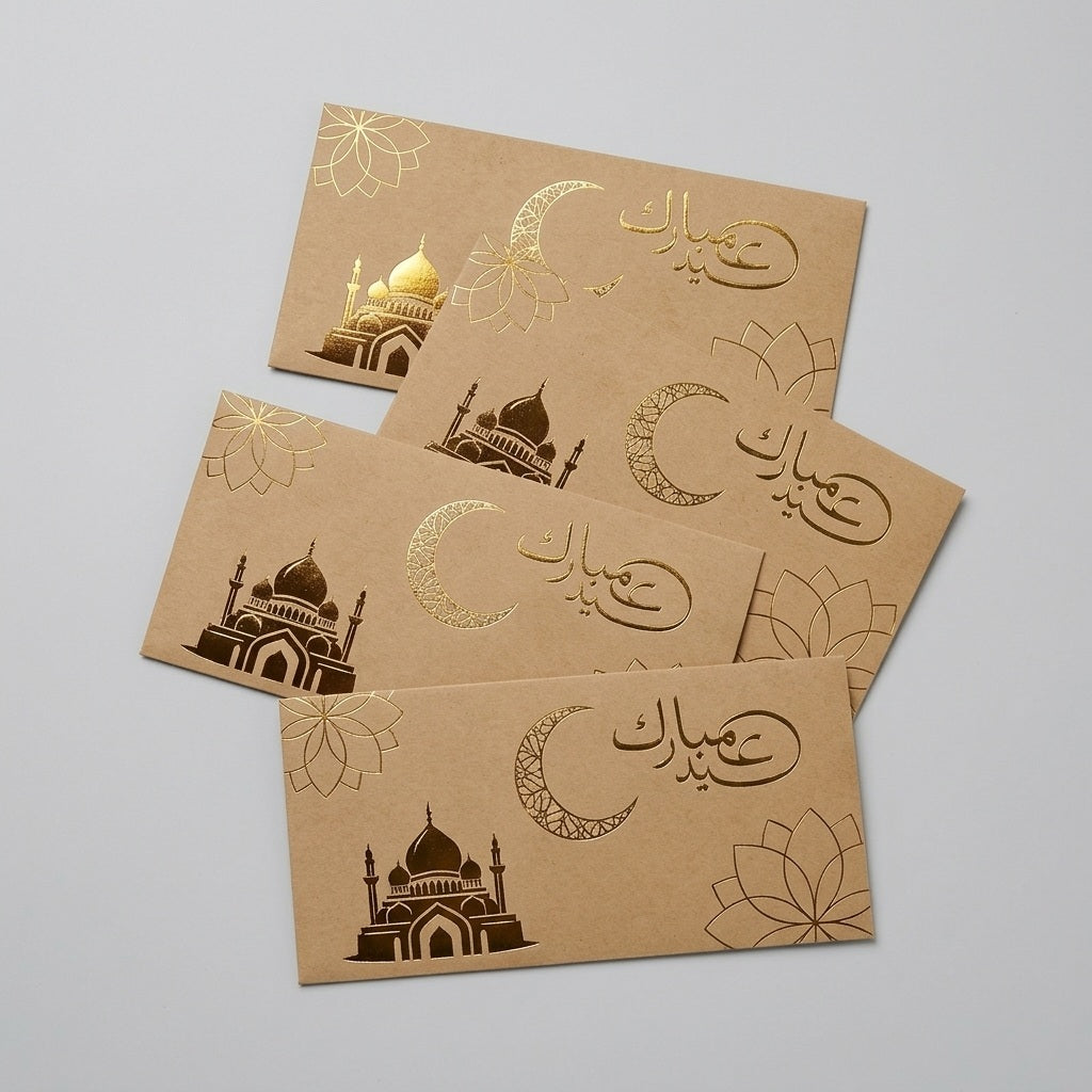 4 Eid Mubarak Envelopes For Gifting Cash