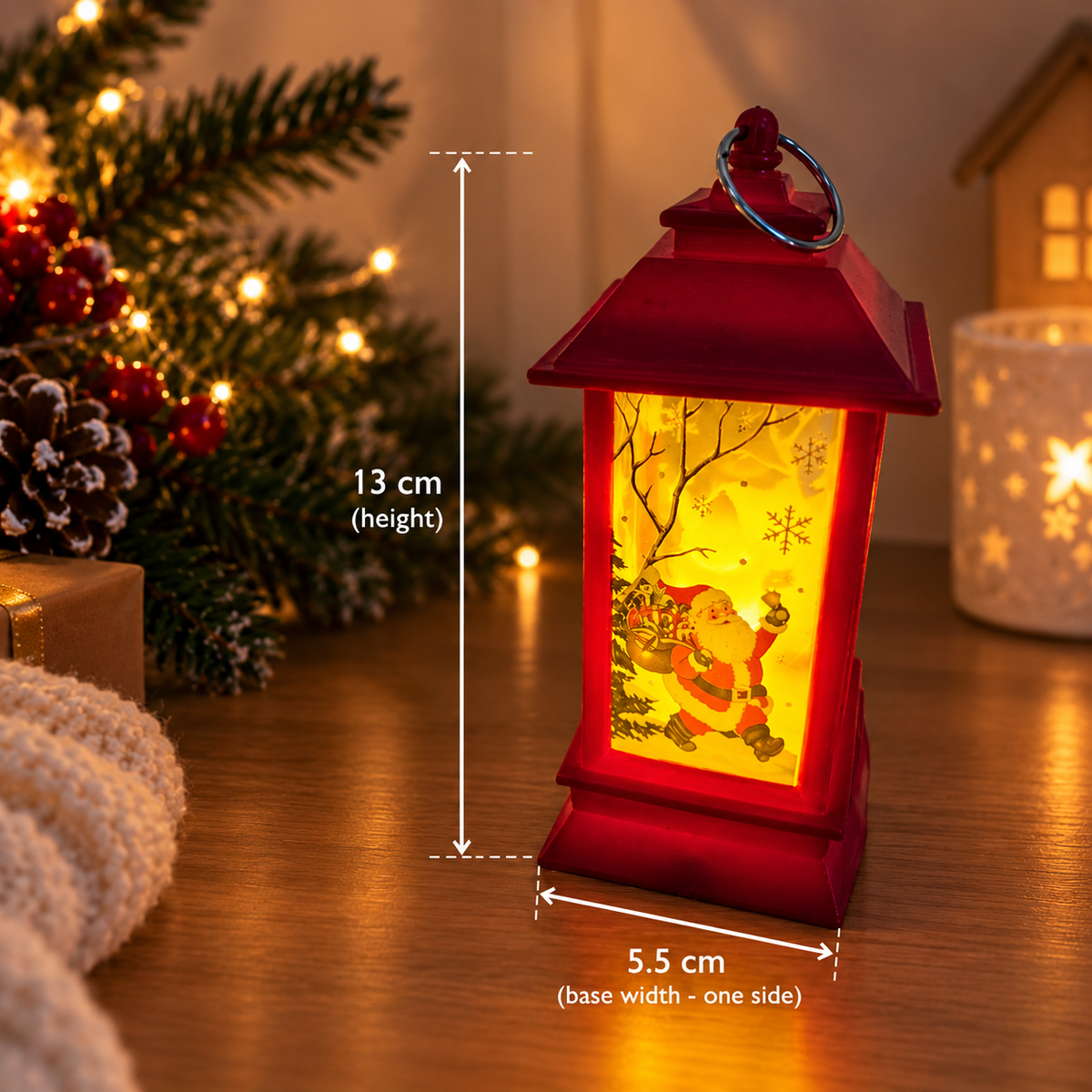 Christmas Santa Lantern