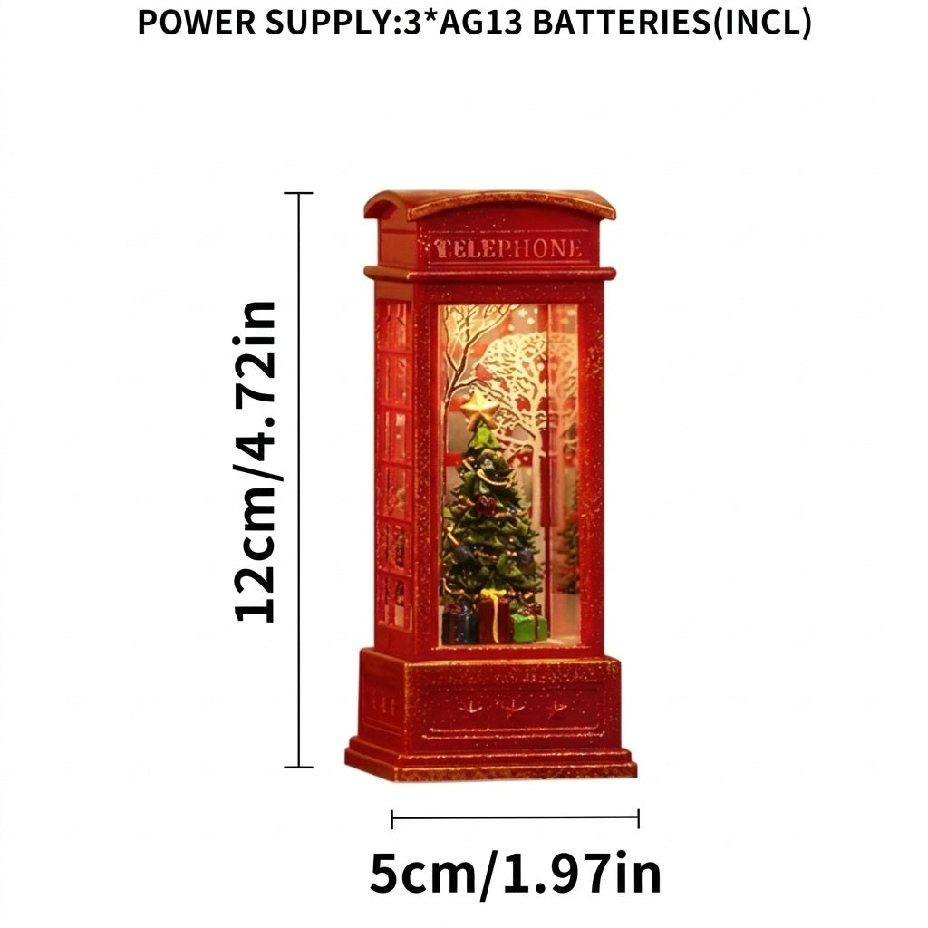 Mini Christmas Tree Phone Booth Light