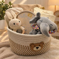 Newborn Baby Boy Gift Hamper Basket - 8 Piece Set