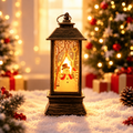 Christmas Snowman LED Lantern – Warm Glow Holiday Decoration